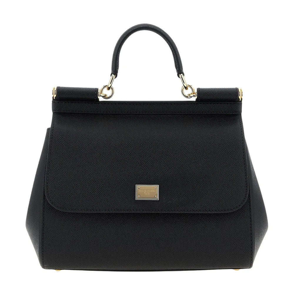Dolce & Gabbana Donna Nero - Borsa Dauphine Con Manico Superiore - Bags - One Size - Immagine 10