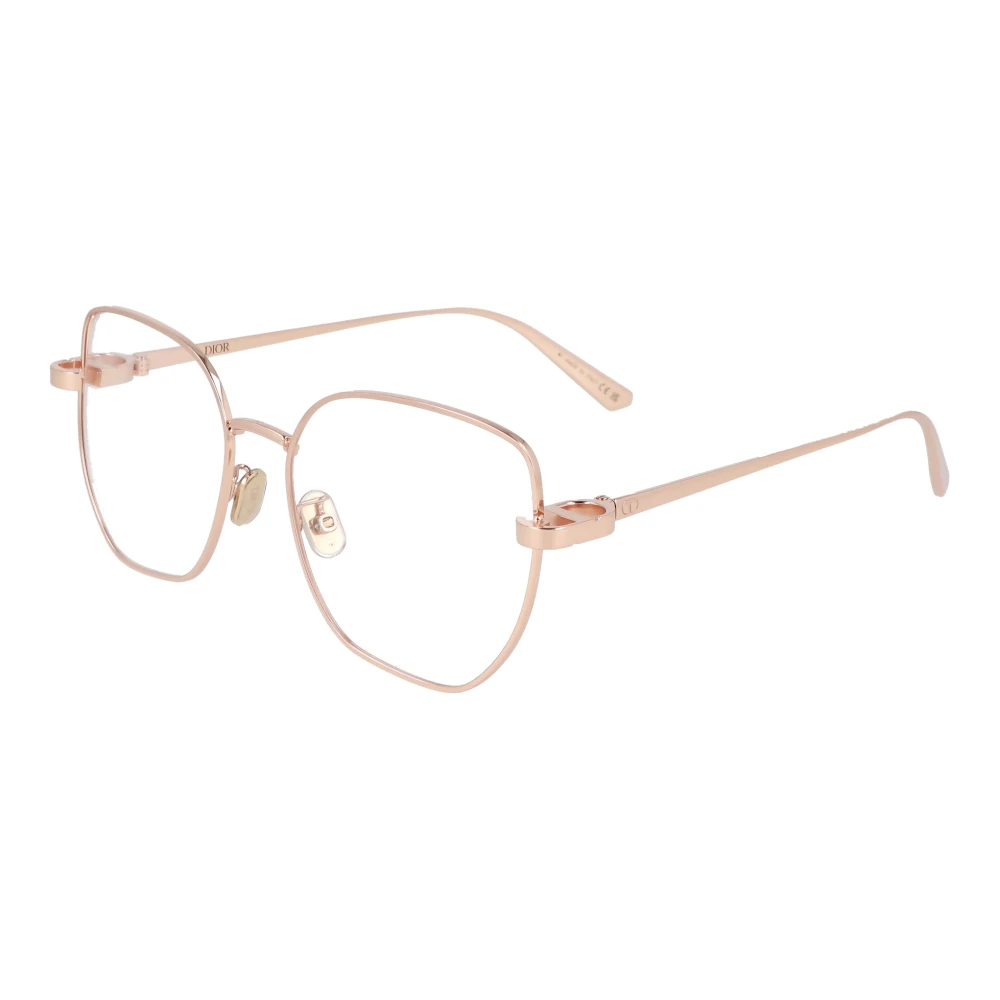 Dior Vierkante Metalen Frame Bril Yellow Unisex