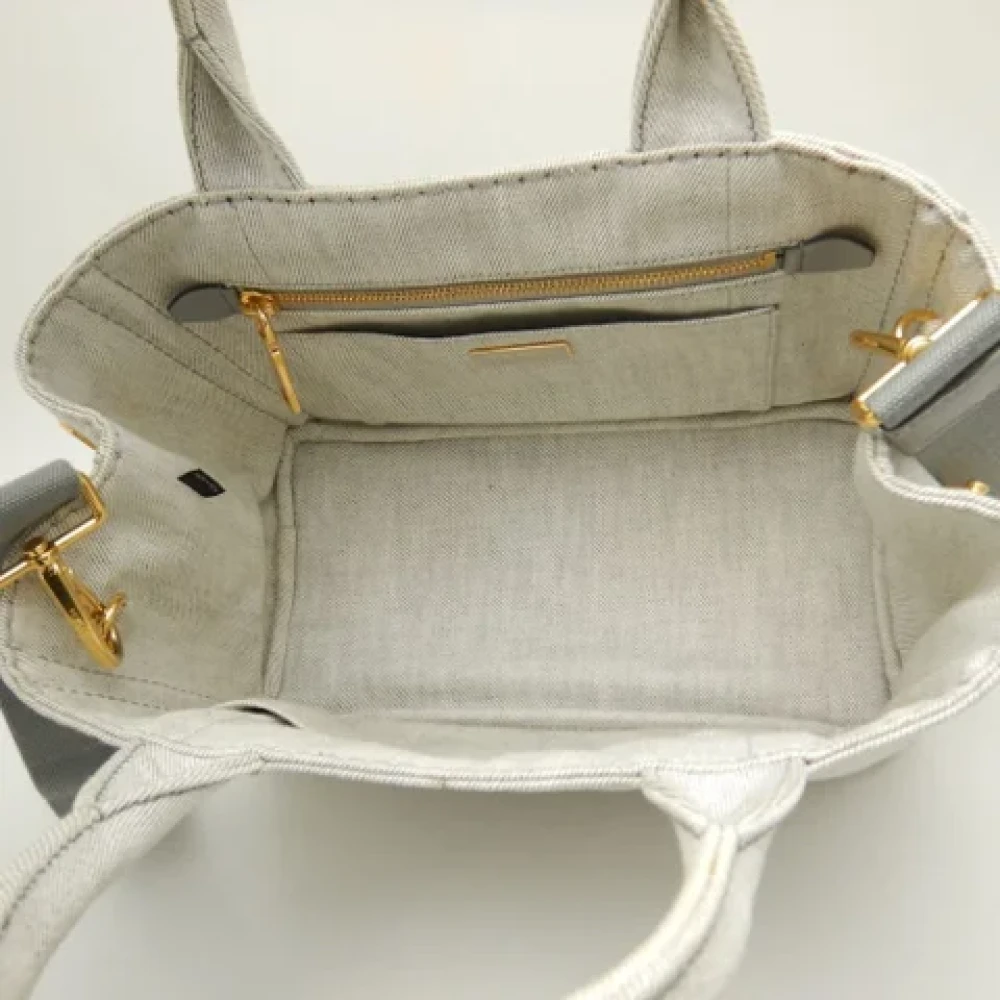 Prada Vintage Pre-owned Denim prada-bags Gray Dames