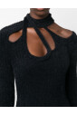 black-knit-crossover-dress