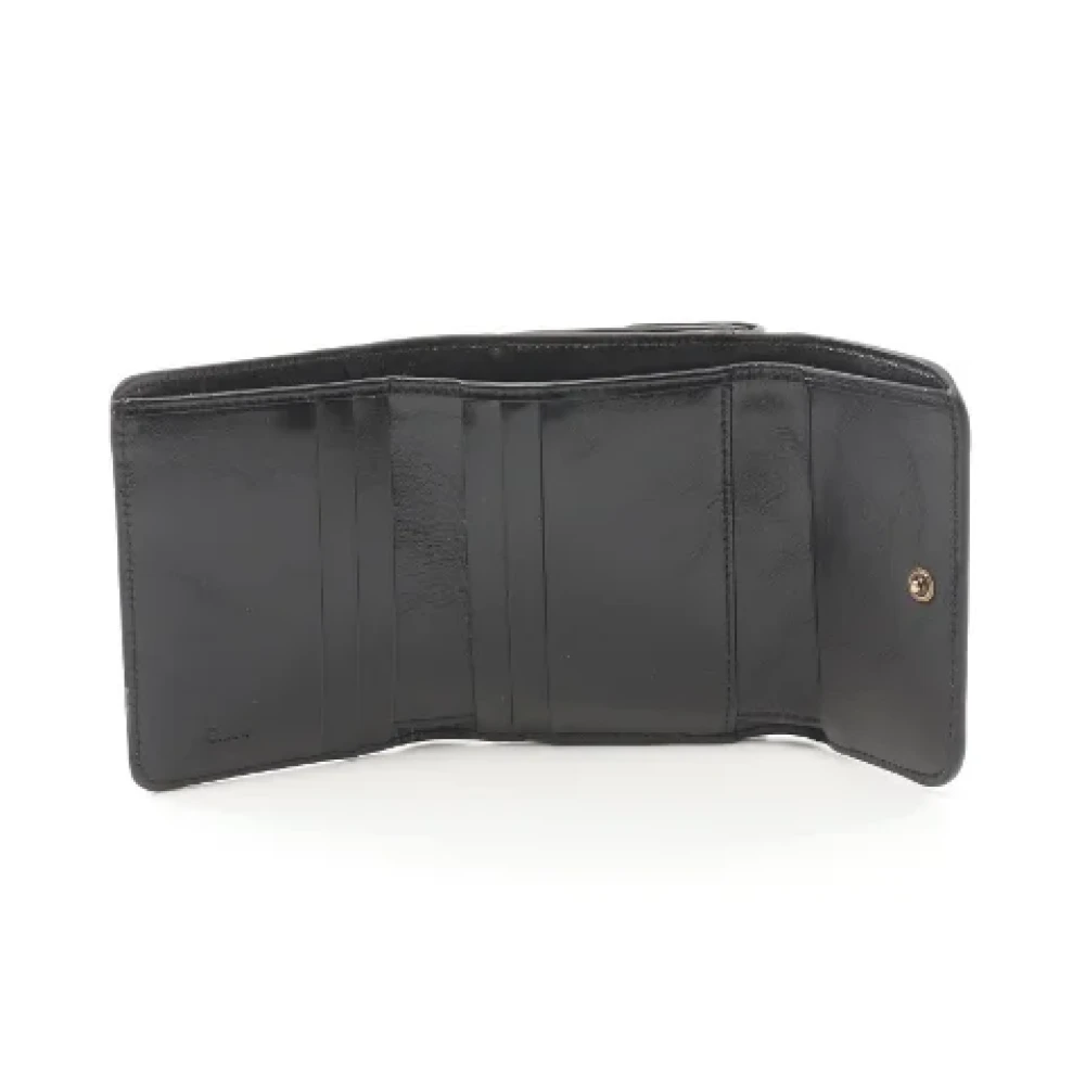 Chloé Pre-owned Leather wallets Black Dames