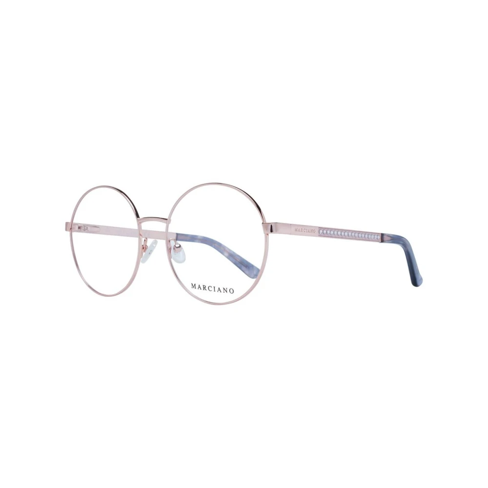 Guess Women's Pink Rose Gold Round Optical Frames - Glasses - One Size- Accessories