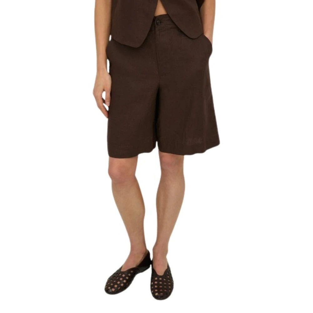 Yerse Mujer Marrón Pantalones Cortos, Talla: M