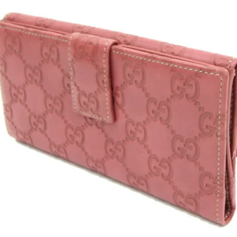 Gucci Vintage Pre-owned Leather wallets Pink Dames