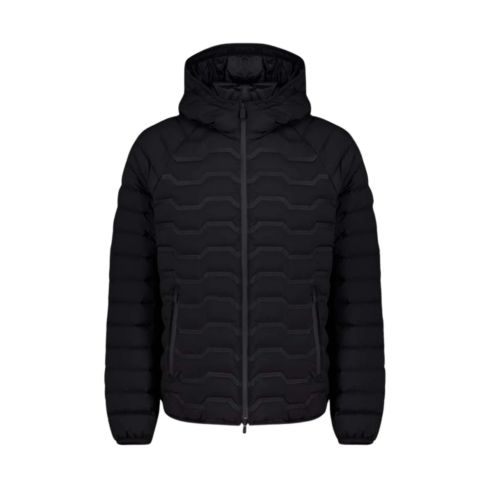 Ciesse Piumini Potter Zwarte donsjack met capuchon en 800 vulkracht Black Heren