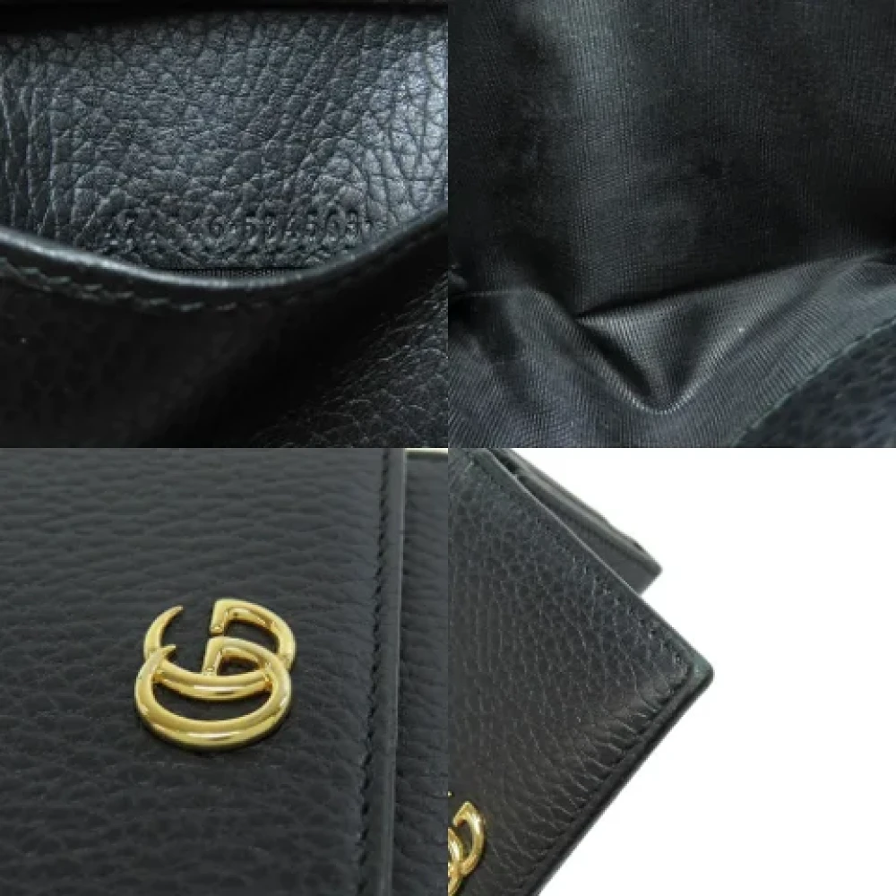 Gucci Vintage Pre-owned Leather wallets Black Dames