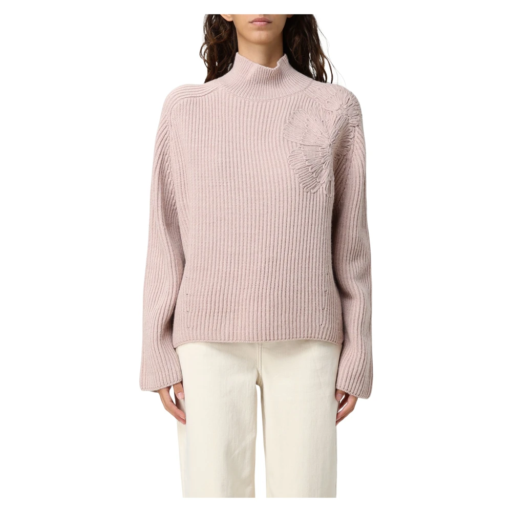 Liu Jo Vrouw Roze Truien & Vesten Dames, Xs, Stijlvolle Sweaters Voor En