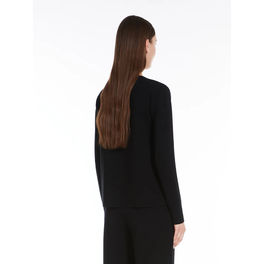 Max Mara Studio Zwarte Pokertrui voor Vrouwen Black Dames