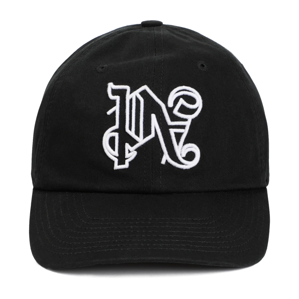 Palm Angels Zwarte Logo Pet Urban Stijl Black Heren