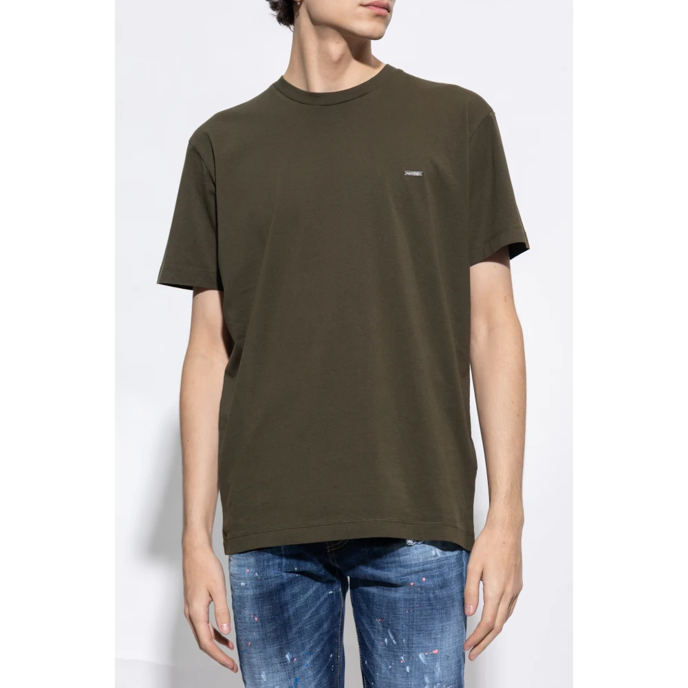 Dsquared2 Katoenen T-shirt Green Heren