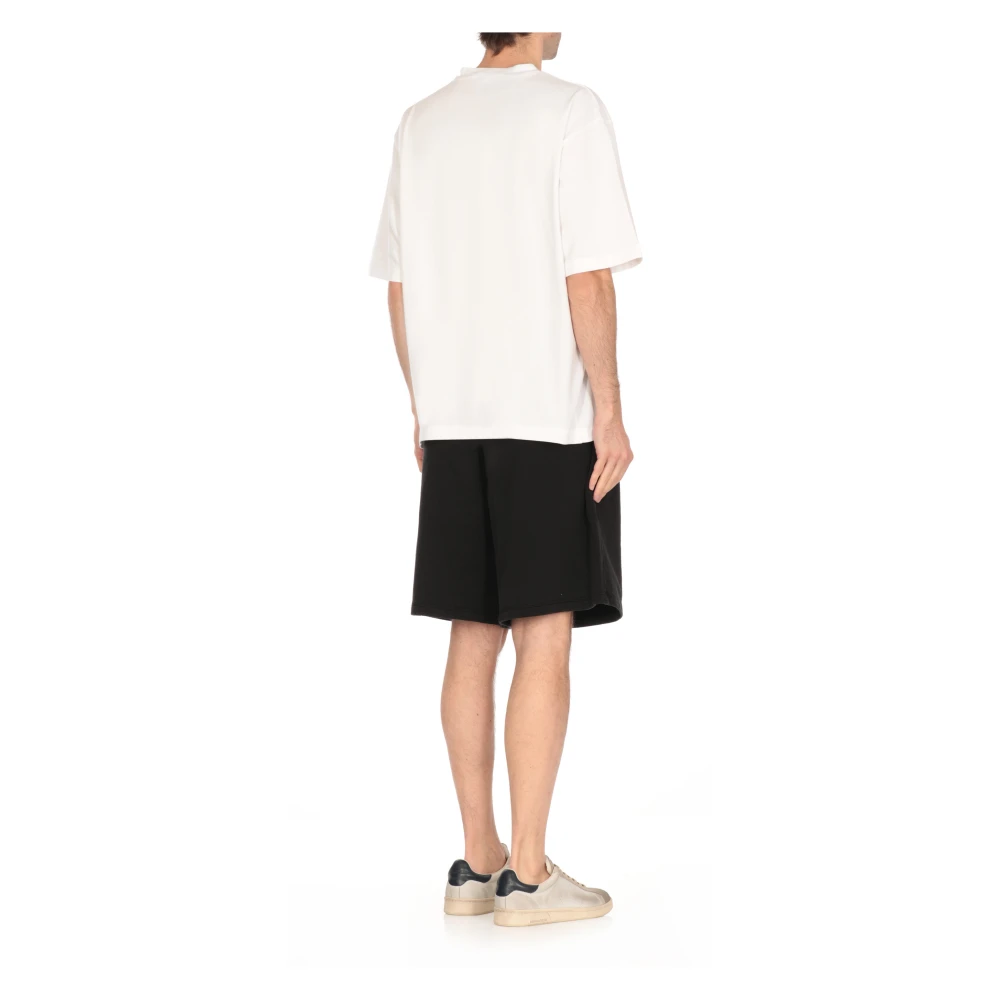Dsquared2 Wit Katoenen T-shirt met Logo White Heren
