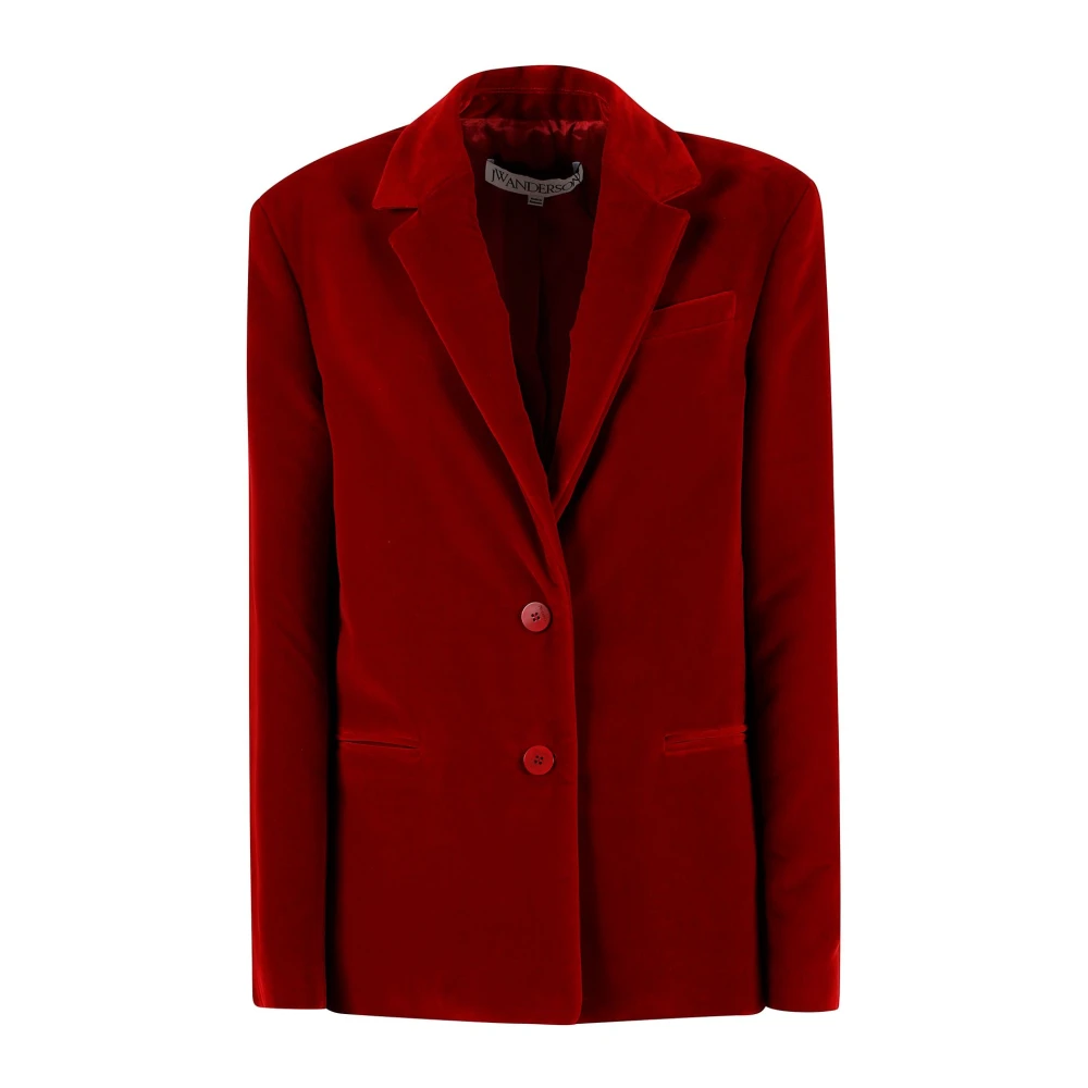 JW Anderson Stijlvol Katoenen Jas Red Dames