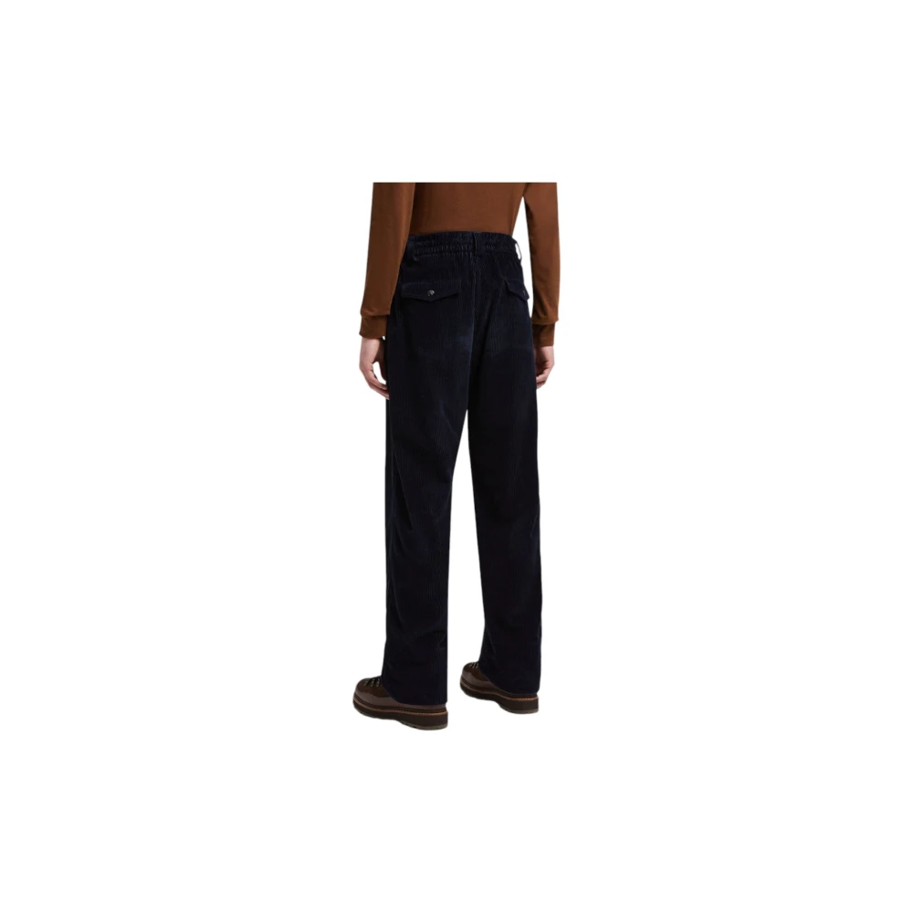 Moncler Navy Corduroy Joggingbroek Blue Heren