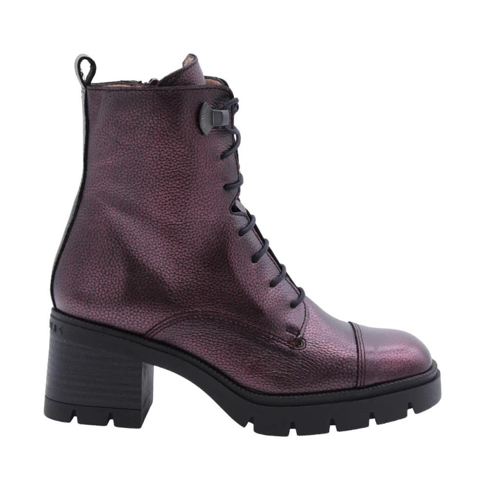 Hispanitas Purple Heeled Boots, Female, 4 Uk, Stylish Kolding Ankle Boot