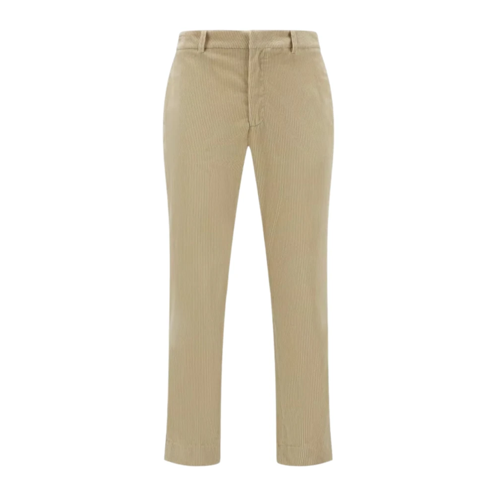 Moncler Men's Beige Chinos, S, Soft Corduroy Trousers