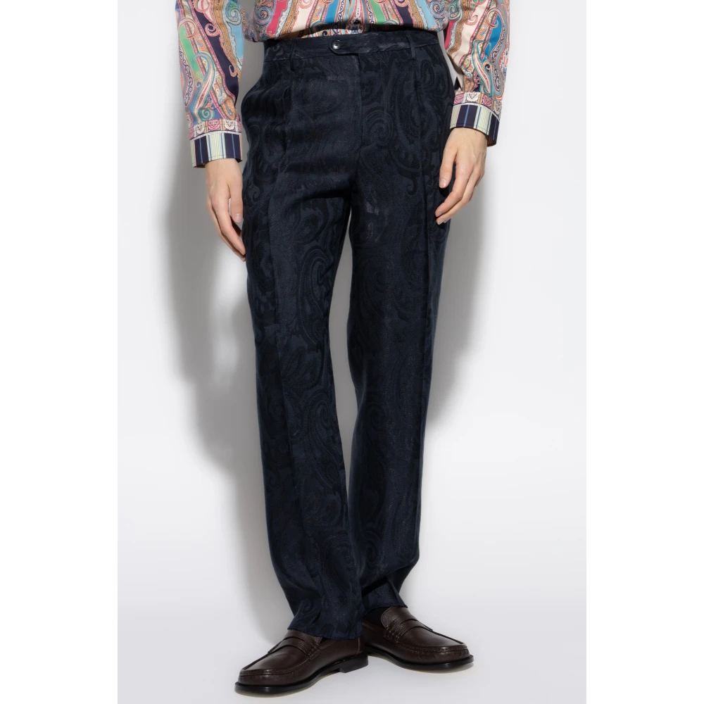 ETRO Gestreepte broek Blue Heren