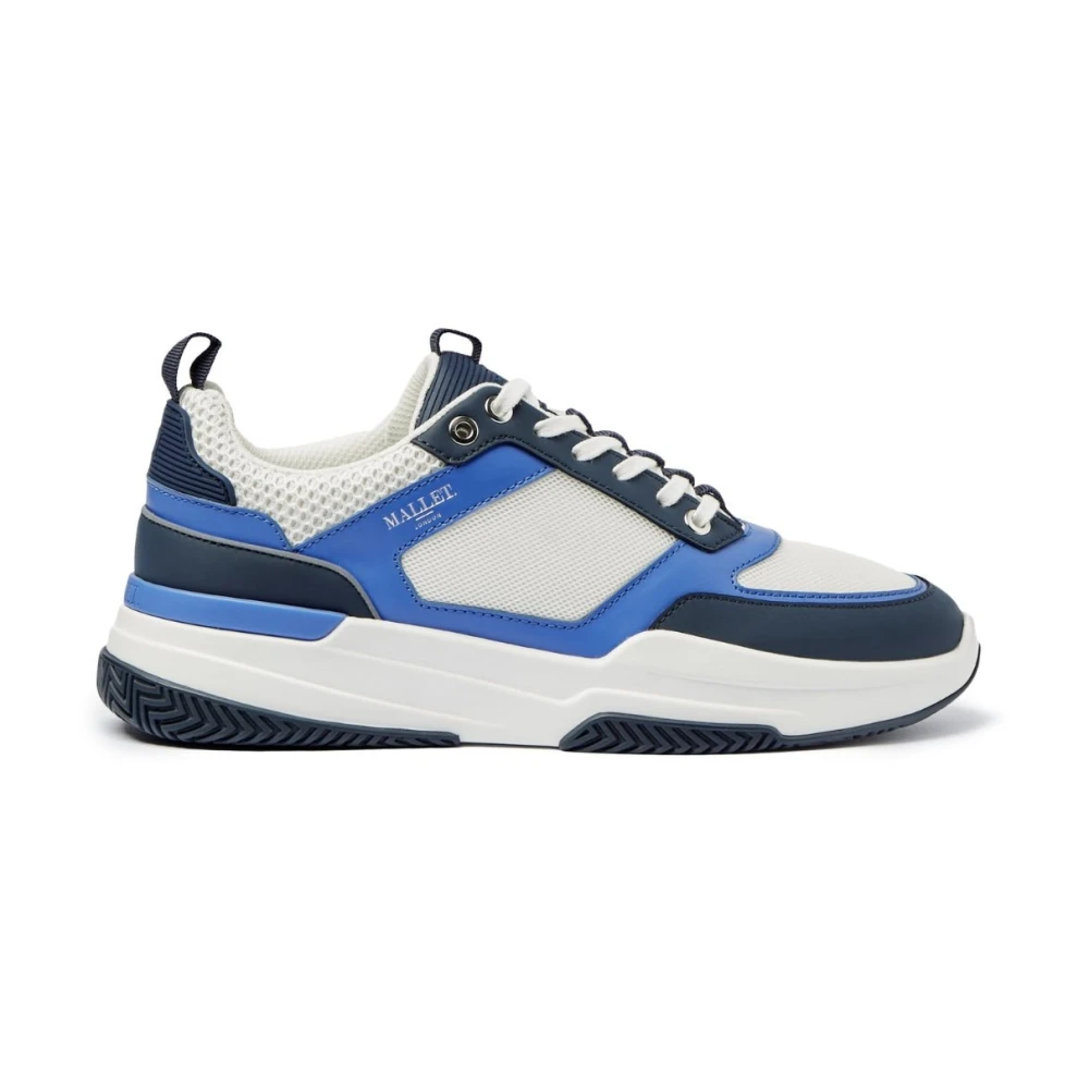 Mallet London Leren Sneakers Modern Uiterlijk Heren Schoenen Blauw