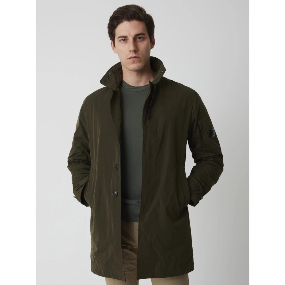 C.P. Company Stijlvolle Lange Jas Green Heren