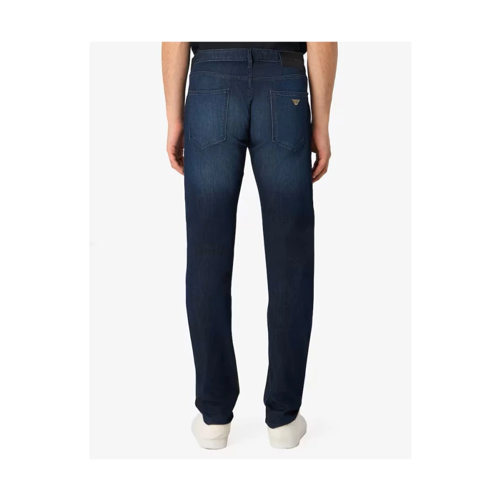 Emporio Armani Slim-Fit Denim Blue Jeans Blue Heren