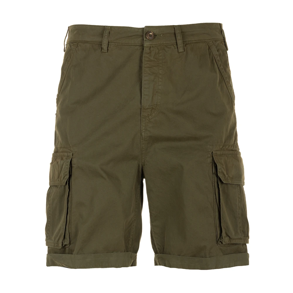 40Weft Groene Cargo Bermuda Shorts Green Heren