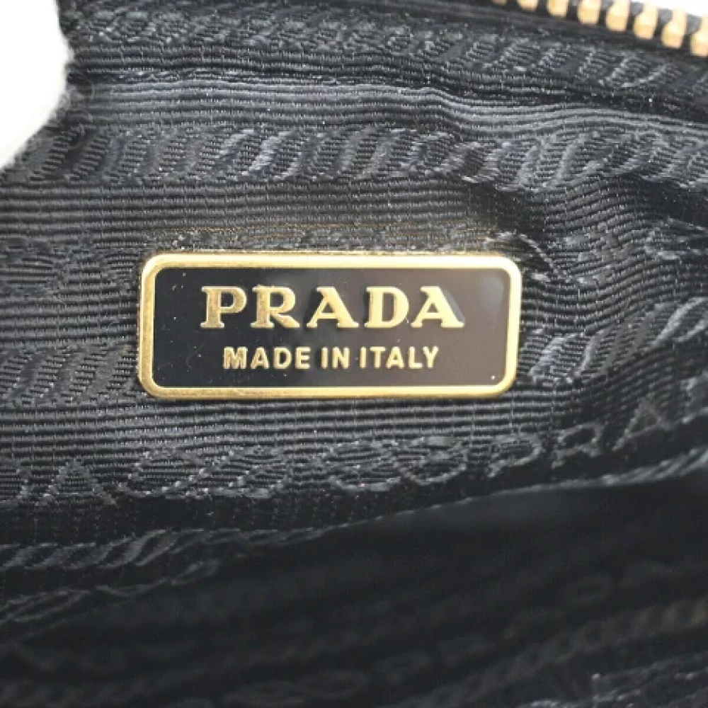Prada Vintage Pre-owned Fabric clutches Black Dames