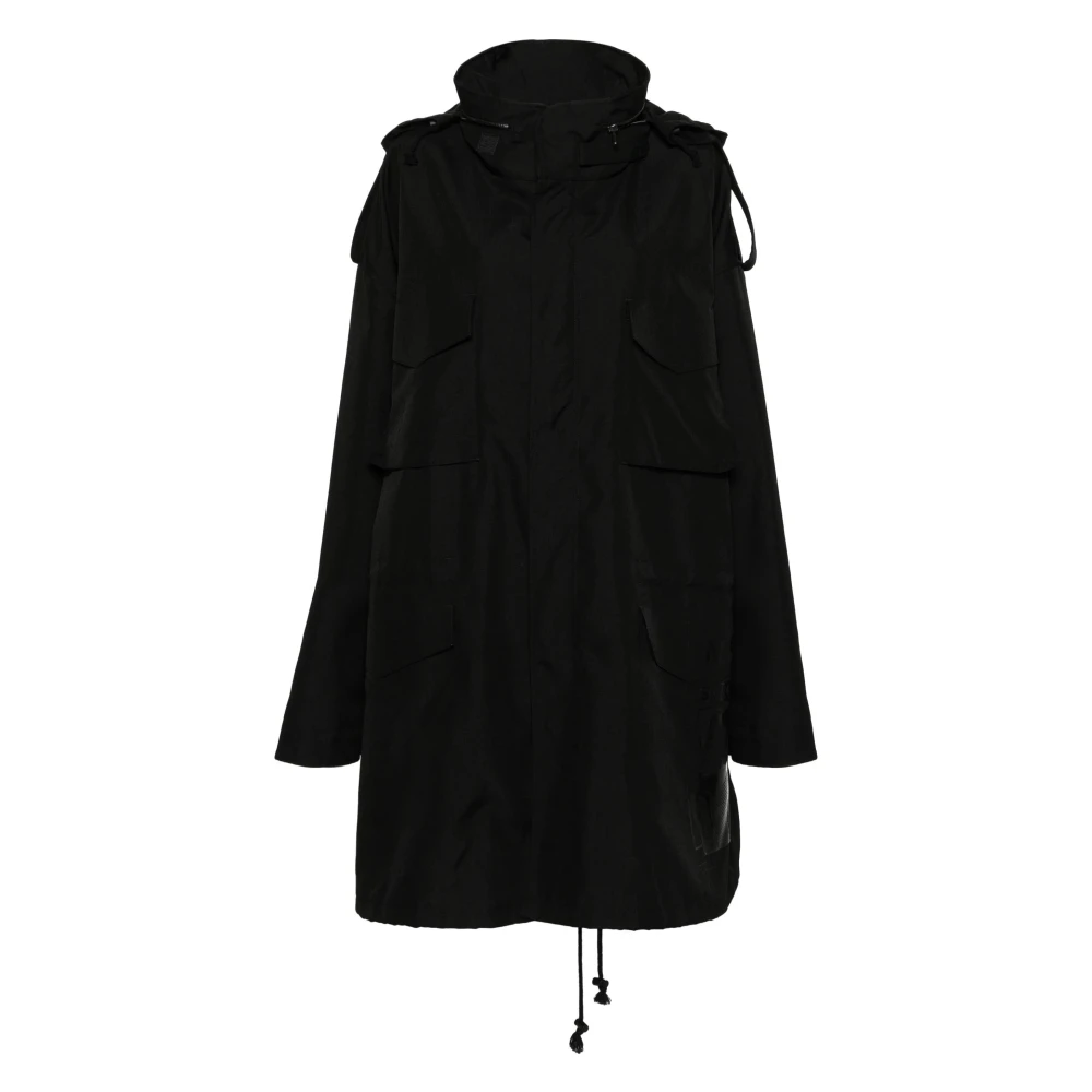 Maison Margiela Svart Oversized Sportjacka Black, Dam