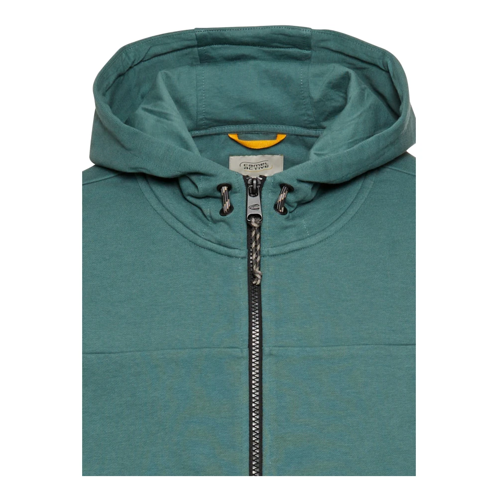 camel active Hoodie met rits Green Heren