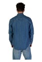 chemise-en-coton-bleu-uni-a-boutons