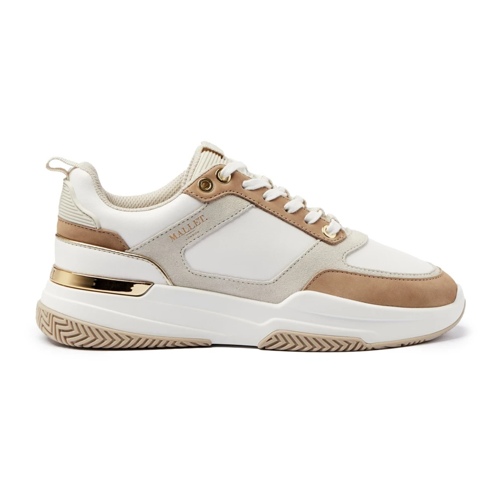 Mallet London Damessneakers Luxe Stijl Heren Schoenen Beige