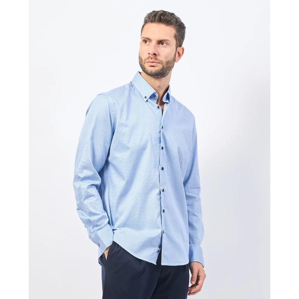 Bugatti Heldere Blauwe Klassieke Overhemd Blue Heren
