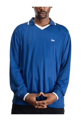 Jacquard Striped Long Sleeve Jersey