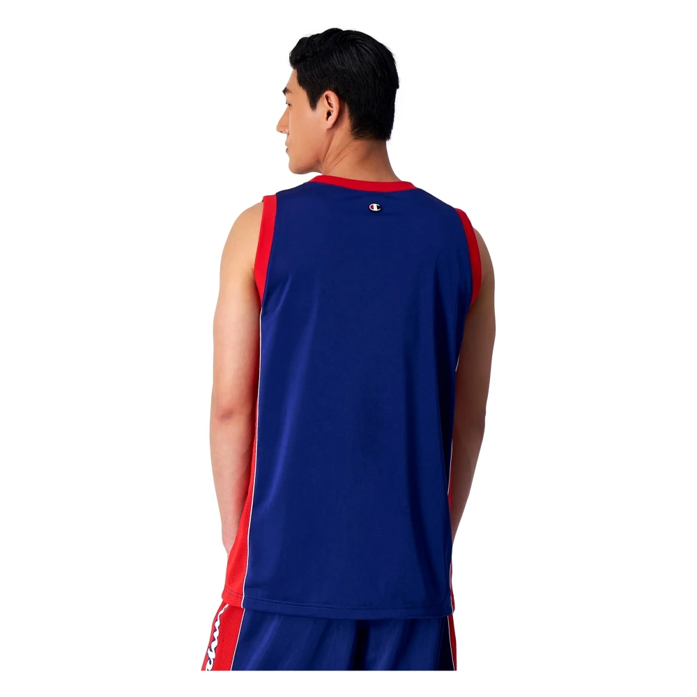 Champion Basketbal Tanktop met USA Logo Blue Heren