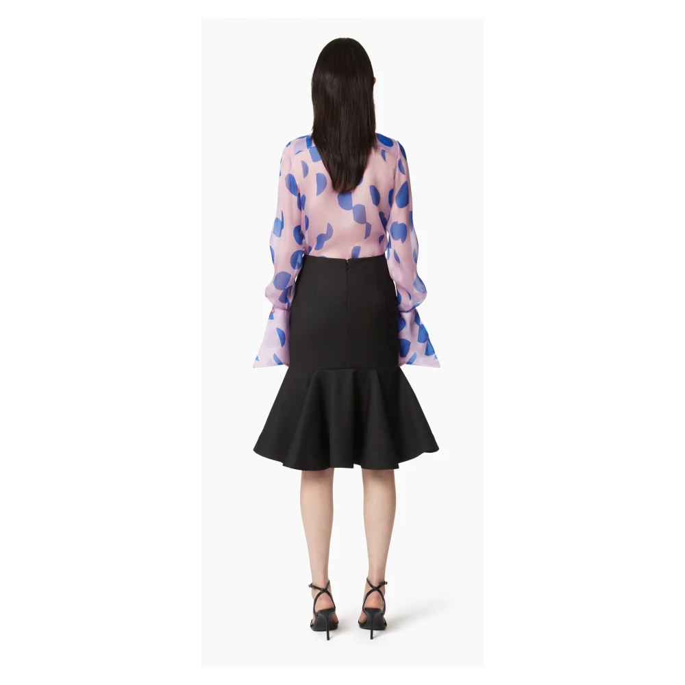Nina Ricci Peplum Midi Black Dames