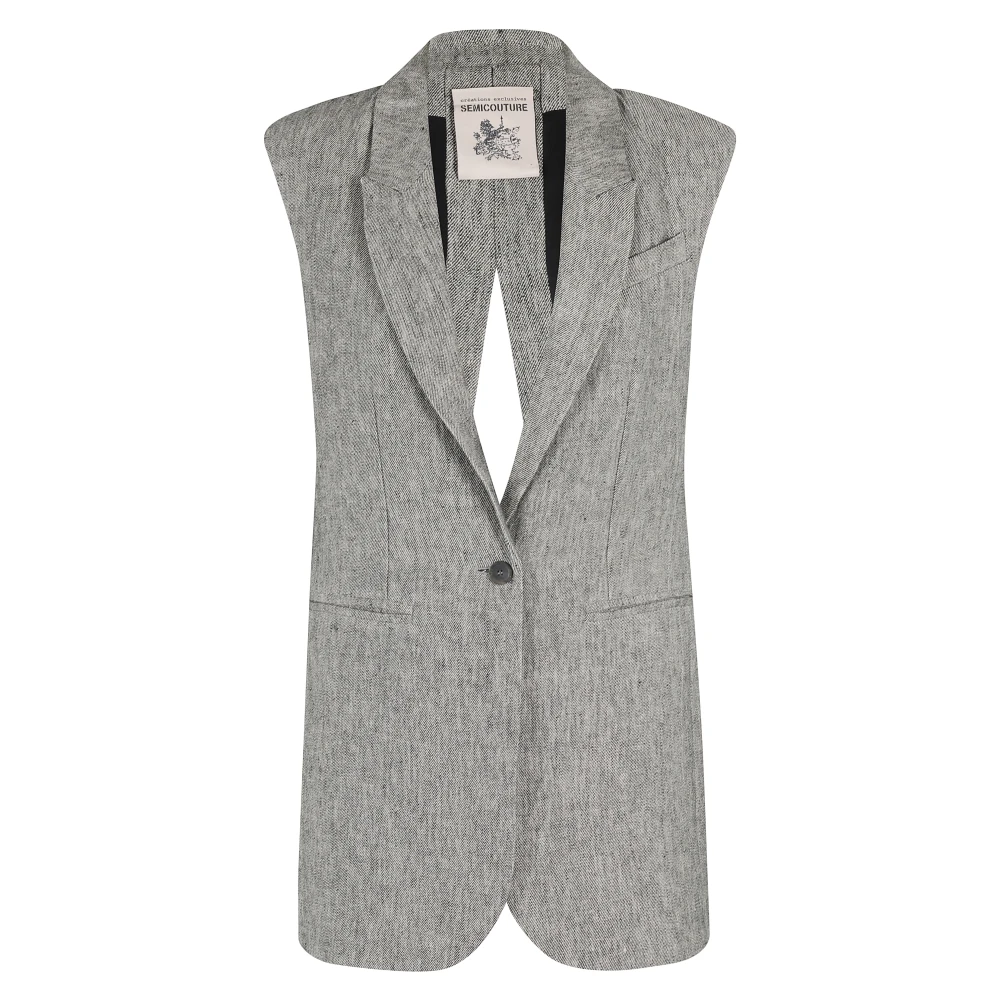Semicouture Elegante Gouden Ketting Gray Dames