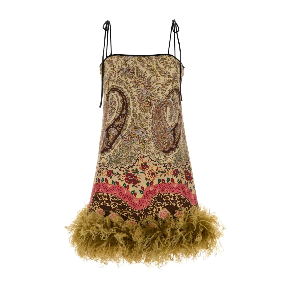 Valentino Garavani Multicolor Printed Silk-Twill Mini Dress