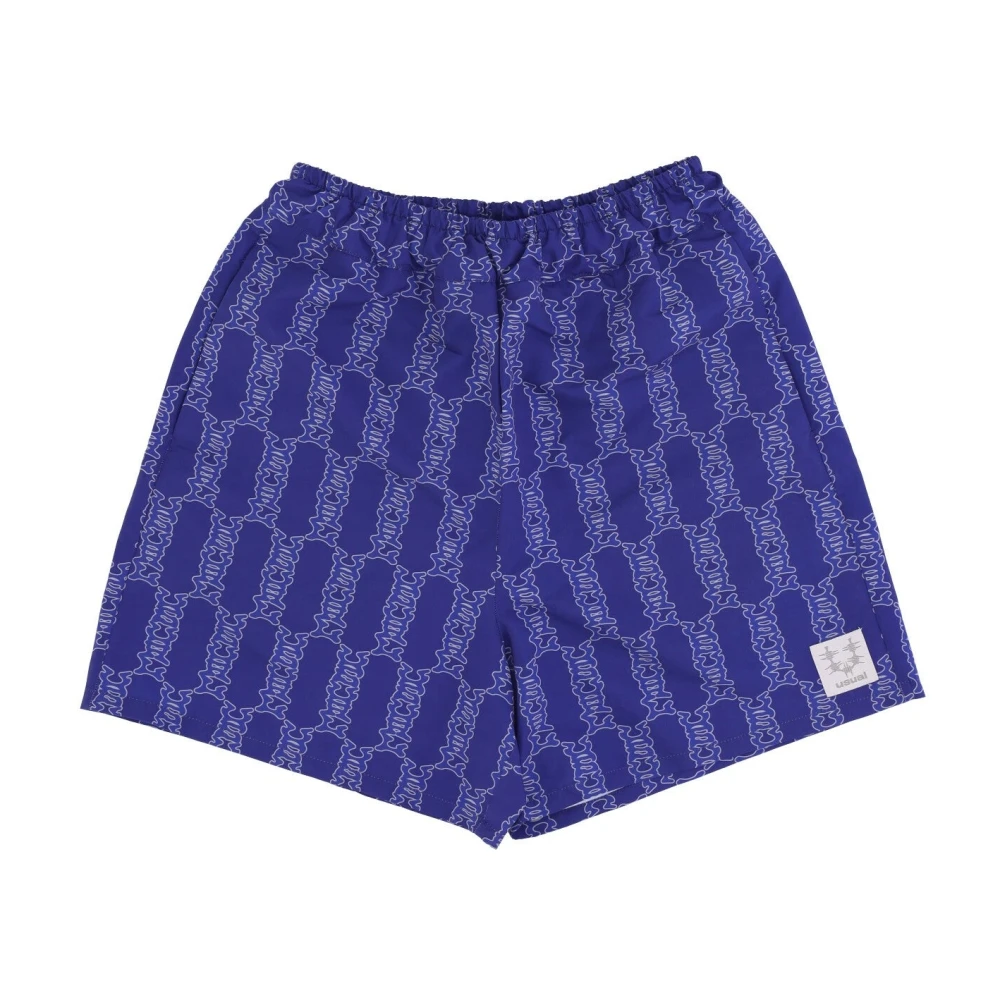 Usual Paarse Impact Heren Shorts Elastische Taille Purple Heren