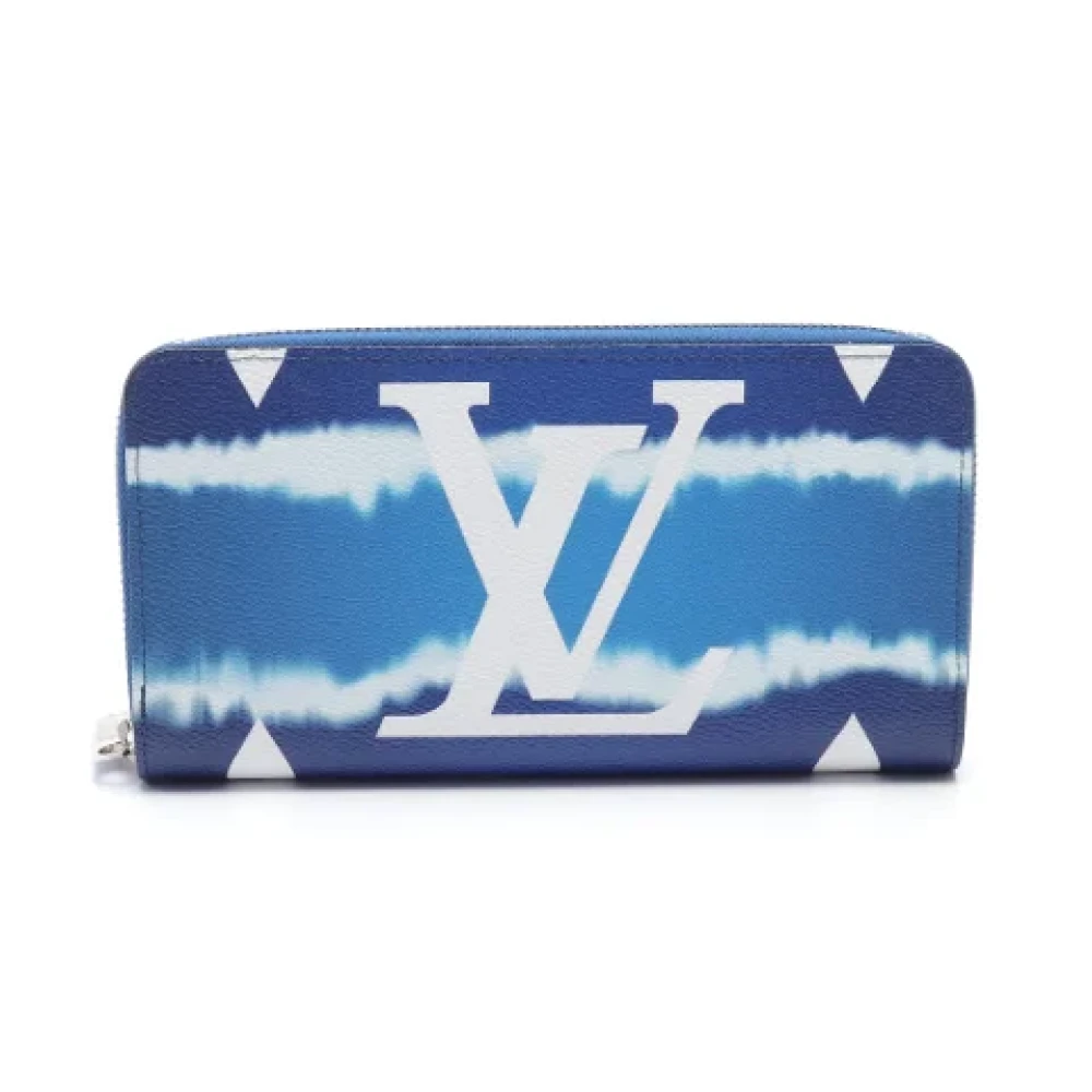 Louis Vuitton Vintage Pre-owned Leather wallets Blue Dames