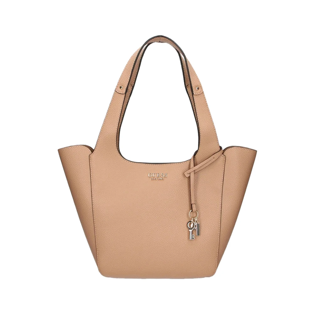 Guess Elegante Beige Handtas met Gouden Details Beige Dames