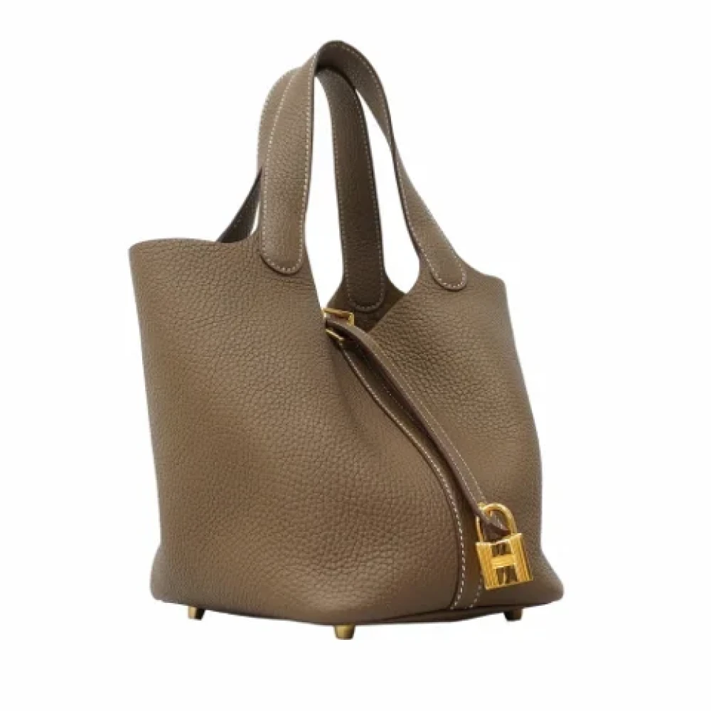 Hermès Vintage Pre-owned Leather handbags Brown Dames