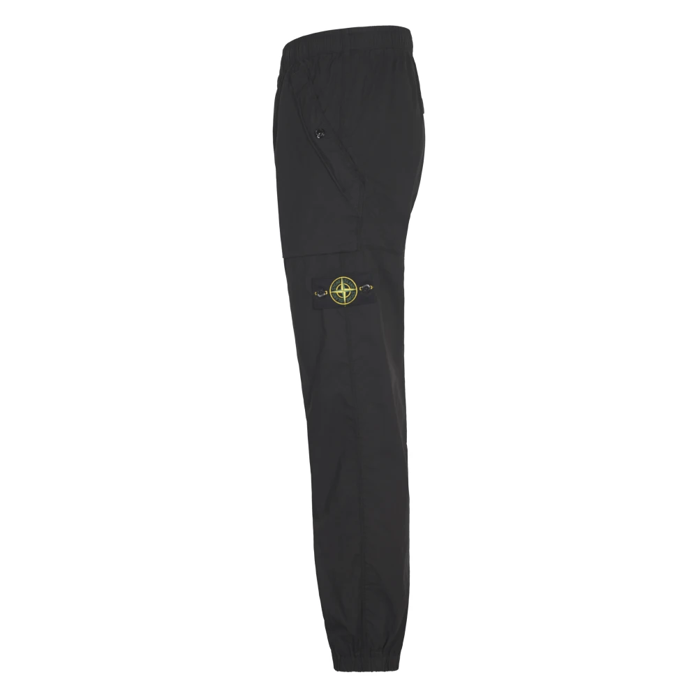Stone Island Zwarte Stijlvolle Broek Black Heren