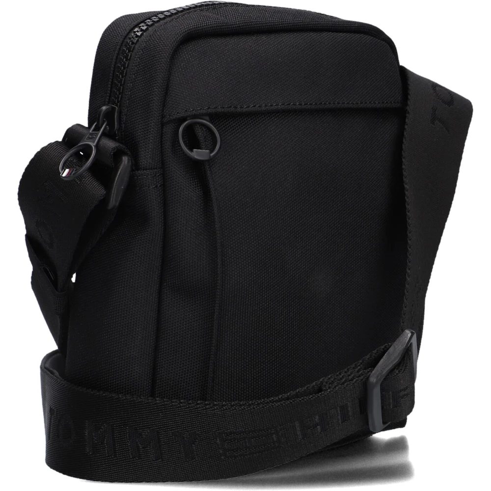 Tommy Hilfiger Zwarte Stijlvolle Heren Rugzak Black Heren