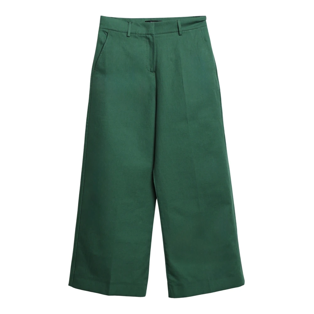 Weekend Max Mara Femme Vert Pantalons, Taille: 42 Fr Zircone Wide Pantalons