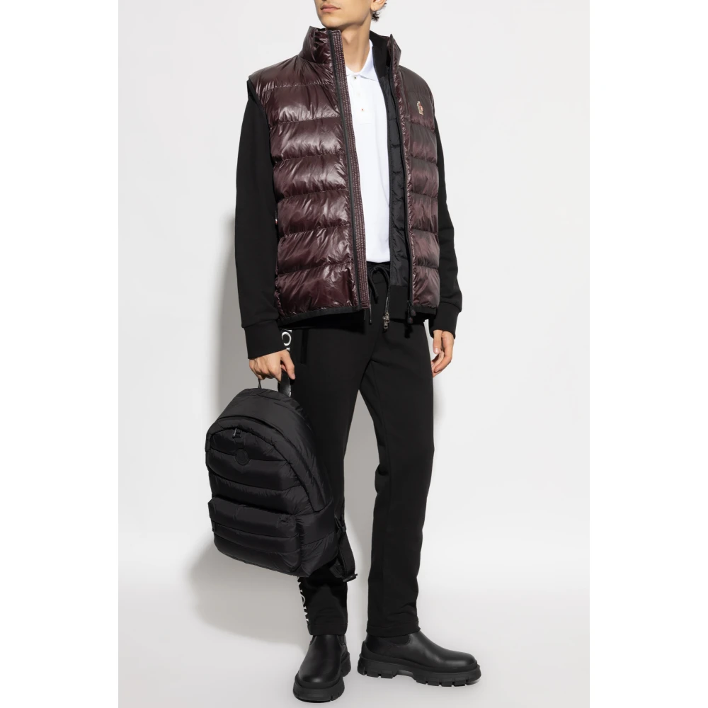 Moncler Sweatpants met logo Black Heren