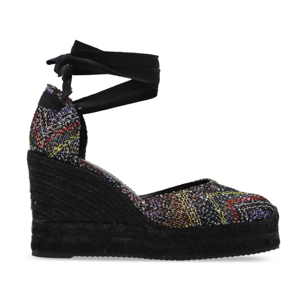 Missoni Wedges, Female, 5 Uk, Zigzag Wedge Espadrilles Multicolor