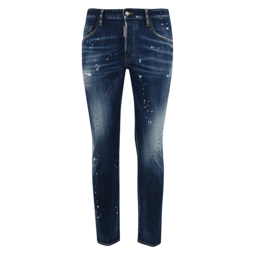Dsquared2 Men's Blue Slim Fit Denim Trousers - Slim Fit Jeans - 3XL - Jeans