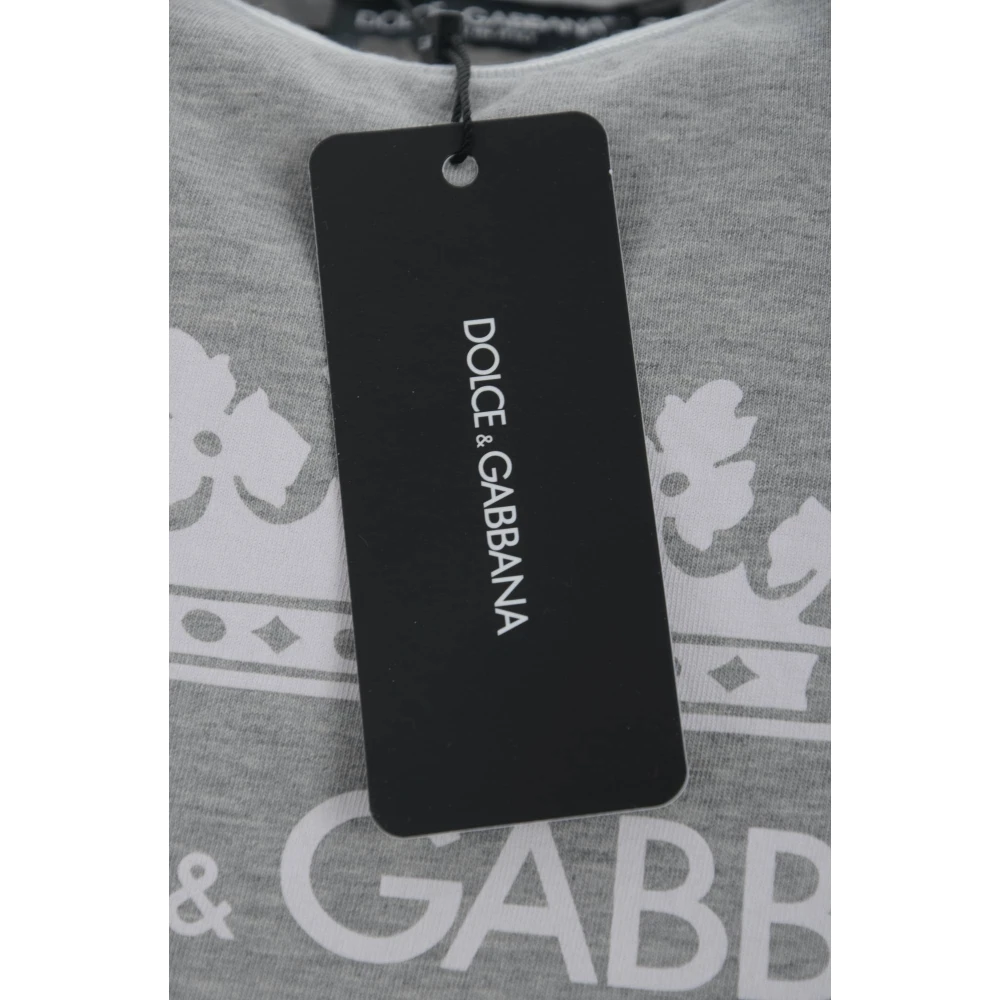 Dolce & Gabbana Heren Korte Mouw Mode T-shirt Gray Heren