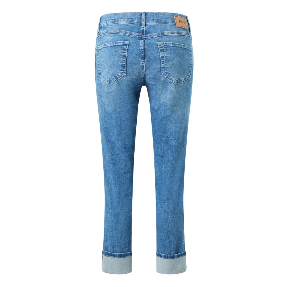 Angels Vlinder Crop Top Blue Dames