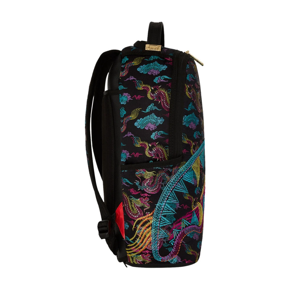 Sprayground Geborduurde Draak Stijlvolle Rugzak Multicolor Unisex