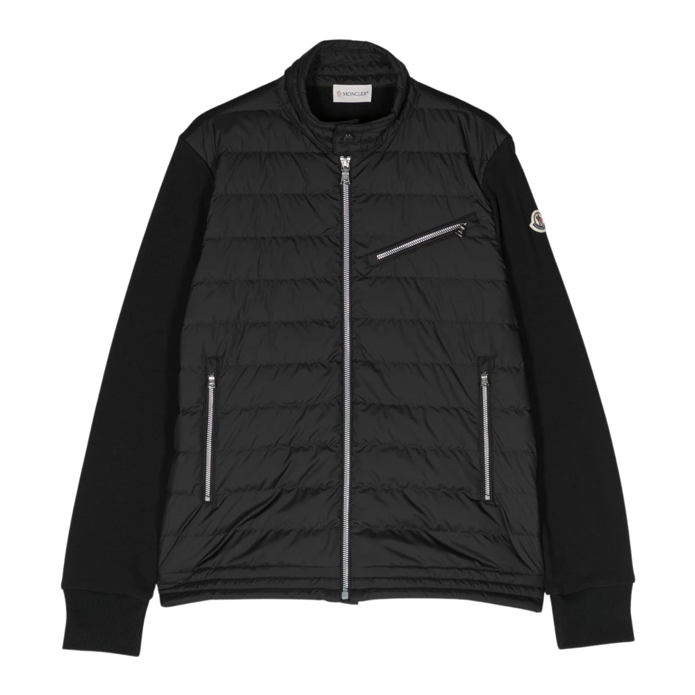 Moncler Svart Barn Dragkedja Jacka Bomull/Nylon Black, Pojke