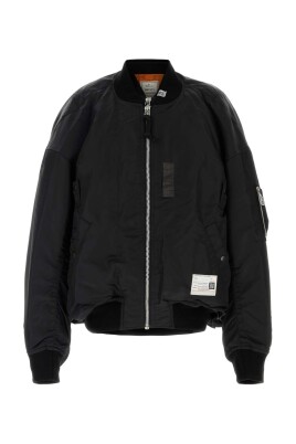 black-nylon-bomber-jacket